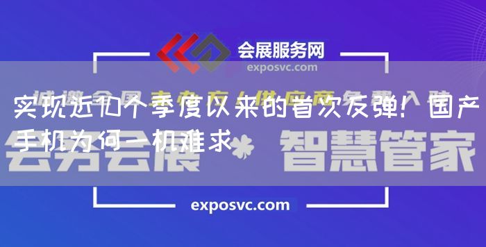 实现近10个季度以来的首次反弹!国产手机为何一机难求(图1) 实现近10个季度以来的首次反弹!国产手机为何一机难求(图1)