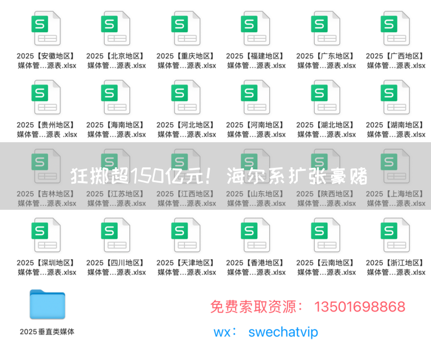 狂掷超150亿元!海尔系扩张豪赌(图1) 狂掷超150亿元!海尔系扩张豪赌(图1)